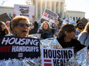 Protesters at the Housing Not Handcuffs Rally in DC